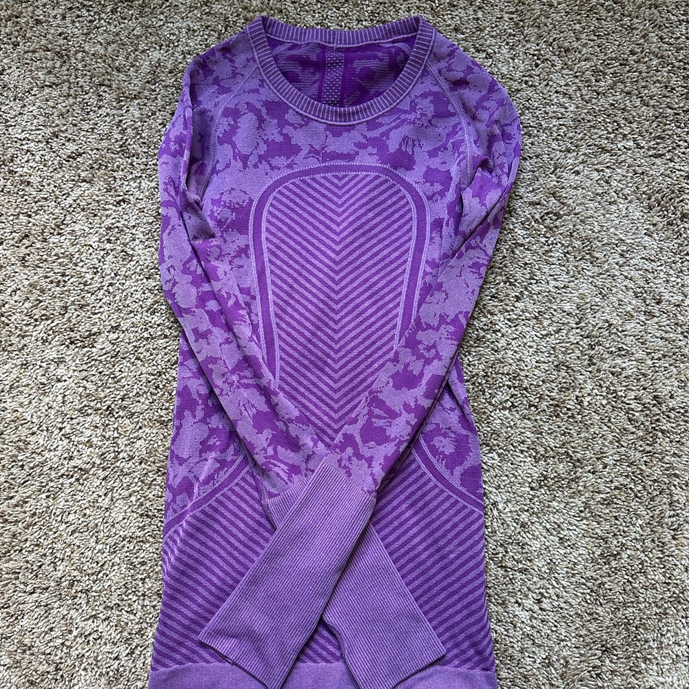 lululemon athletica Purple Long Sleeve Top